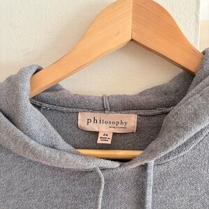 Philosophy Women's Heather Gray Crewneck Sweater